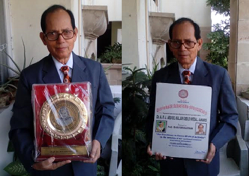 Bangalore, India: Dr M P Srivastava Conferred with Dr APJ Abdul Kalam Award